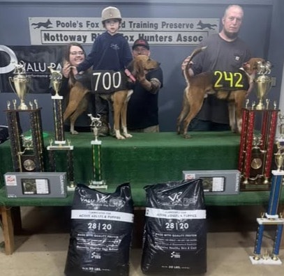 Nottoway River Fox Hunters Assoc. Winners 01/10/26